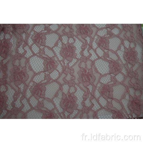 100% polyester velours cordon dentelle tissu